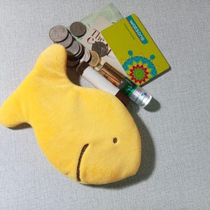 Fish Cracker Coin Purse, Fish Snack Coin Pouch, Fish wallet, Cute zipper pouch, mini bag