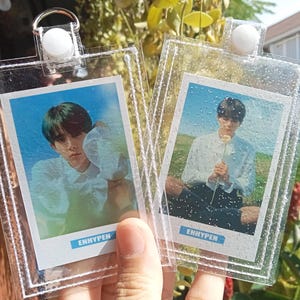 Glitter ID-badge, houder fotokaart, sleutelkaart, ID-badgehouder, Gitter-badge