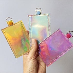 Holografische ID-badge, keycard, ID-badgehouder, lanyards, glitter-ID-houder