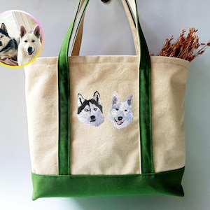 Personalisierte Hunde Tragetasche, Gesticktes Haustier, Hundetasche personalisiert, Geschenk für Hundemama