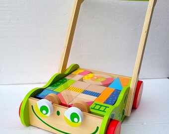 Baby Walker with wooden blocks