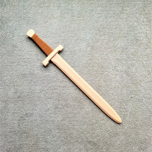 60 cm Beech sword with faux leather bound handle