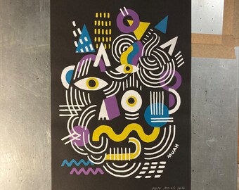 A3-Screenprint "MUAH"