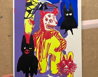 Screenprint "Muah-Medley I"