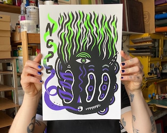 Screenprint/Screen printing "NOPE"