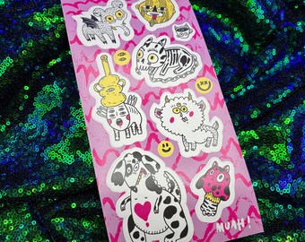 Muah sticker sheet