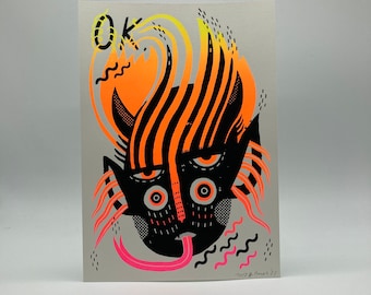 Screenprint/Screen printing “OK”