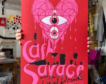 Gigposter "Cash Savage & The Last Drinks"