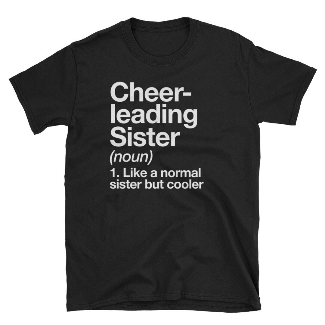 Cheerleading Sister Definition Camiseta Funny & Sassy Sports Etsy España