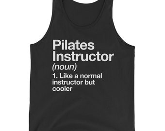 Pilates Instructor Funny Definition Trainer Gift Tank Top