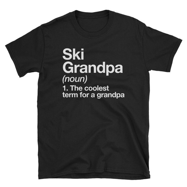 Ski Grandpa Definition T-shirt Funny Sports Tee