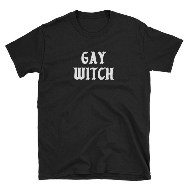 Gay Witch T-shirt LGBTQ Lesbian Pride Halloween Tee