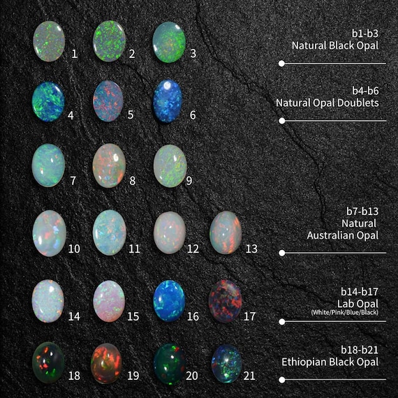Top Quality Natural Australian Opal Cabochon Fire Opal Black Opal Boulder Opal Doublet Lab Opal | Opal Selection