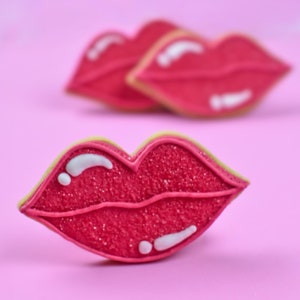 Ciasteczka dekorowane Sugar Lips Bez nabiału Bezglutenowe