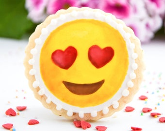 Painted Emoji Cookies Vegan Gluten-free