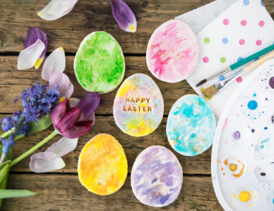 12 Easter Eggs Sugar Cookies Vegan Gluten-free - Etsy