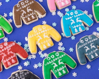 Nordic Sweaters Decorated Sugar Cookies Vegan Gluten-free