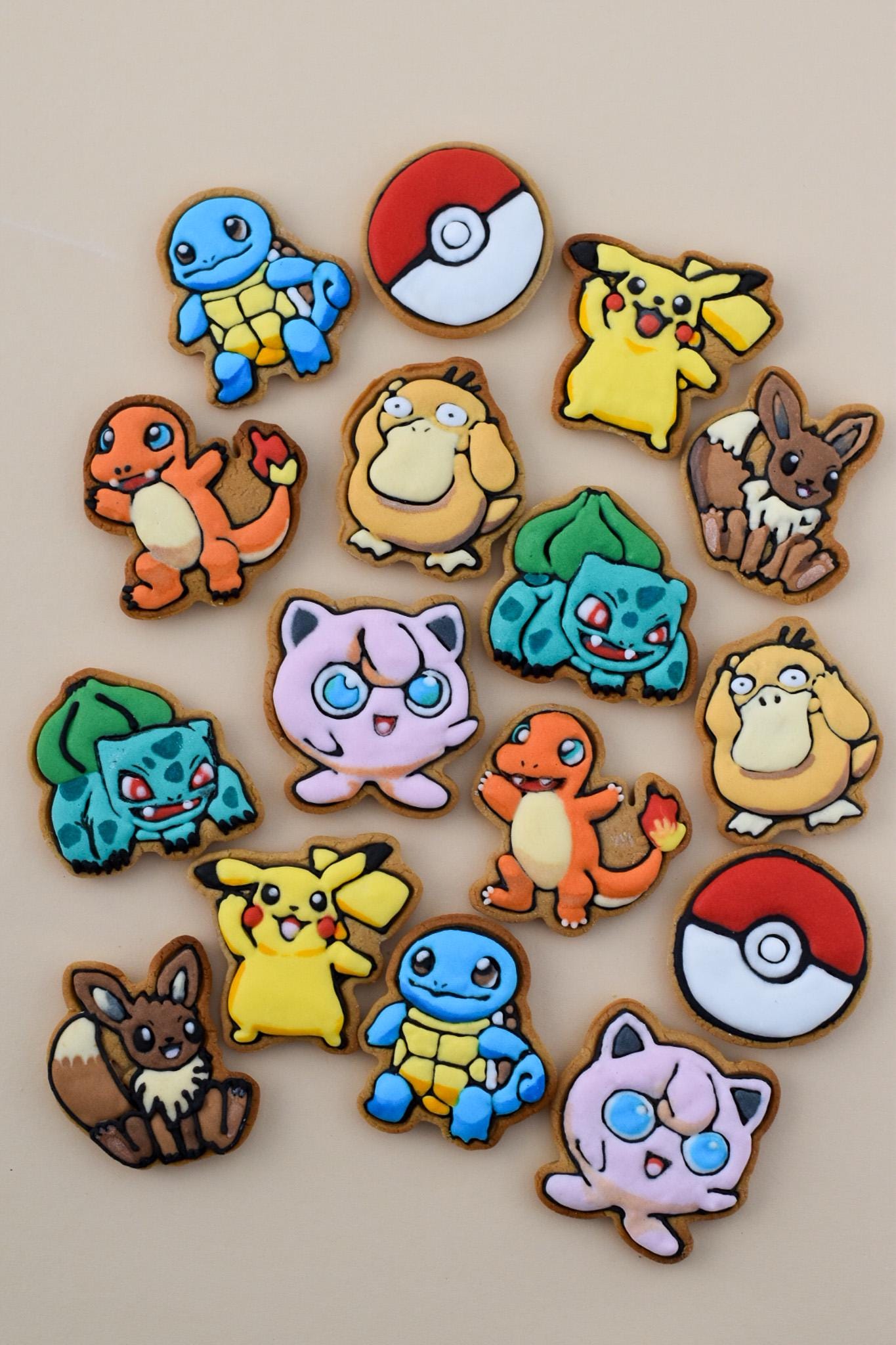 Poke Monsters Birthday Cookies Gluten-Free Dairy-Free