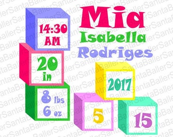 Download Birth Announcement Svg Etsy