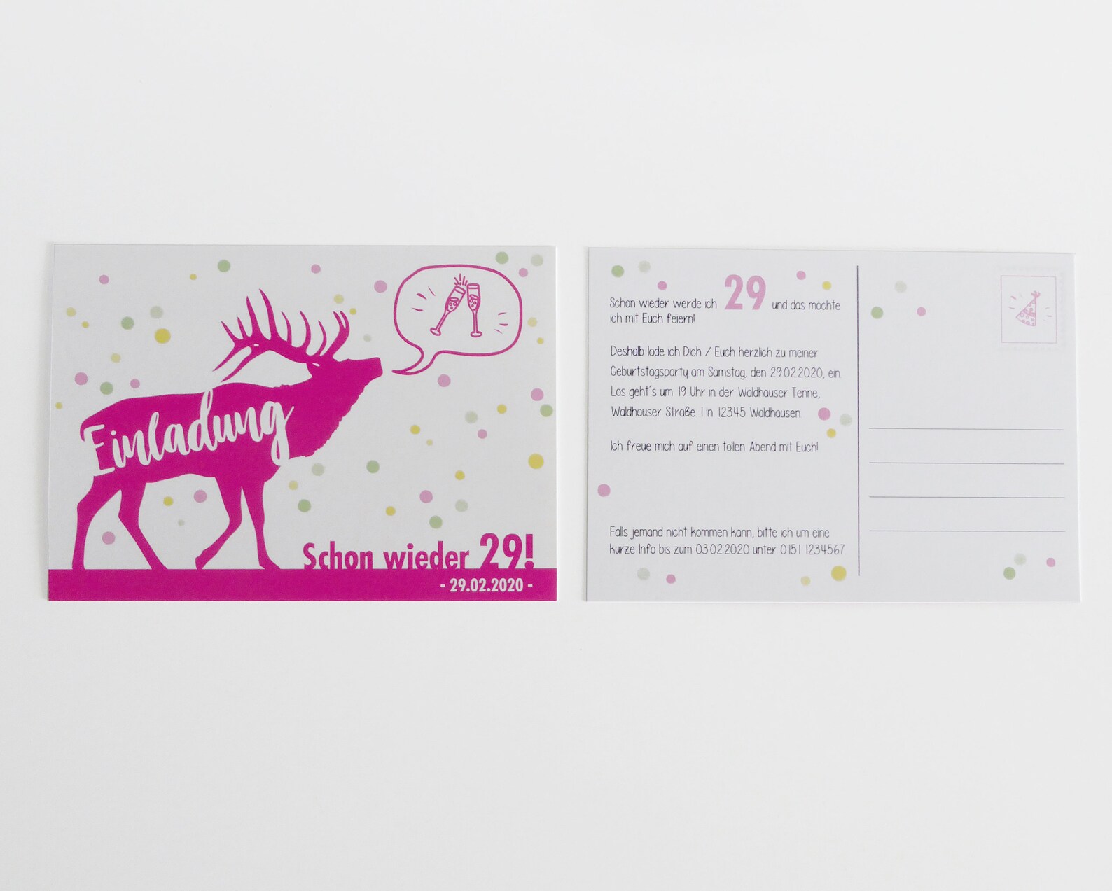 Einladung zum Geburtstag Schon wieder 29 Etsy