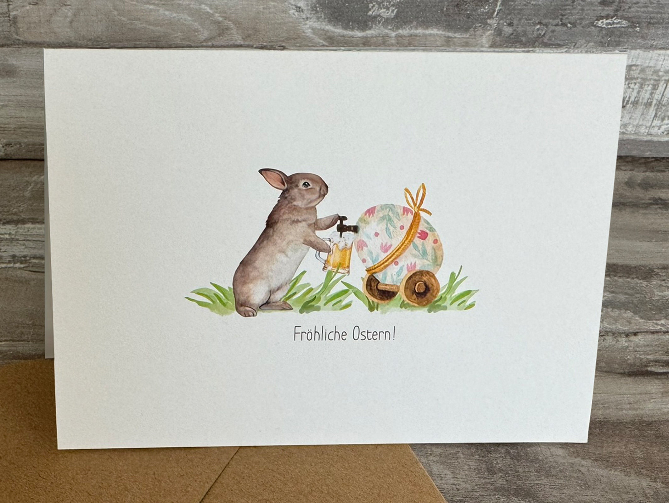 UK Greetings Frohe Osterkarte Mit Entchen – 159 X 159 Mm – Süße Motivkarte Mit Umschlag