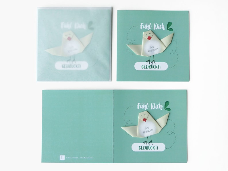 Karte Gute Besserung Fühl Dich gedrückt mit Etsy