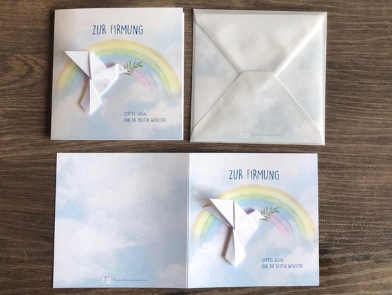 20 Konfirmations-Kärtchen Mit Buch & Taube – Format A4, 100 G, Vorgestanzt. Maße 9x2,5 Cm (geschlossen 4,5x2,5 Cm). Für Gastgeschenke.