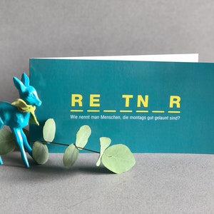 Carte pliante amusante pour les retraités ou ceux qui prennent leur retraite