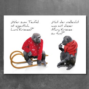 Weihnachtskarte / Postkarte "Wer ist Lars Krismes?"