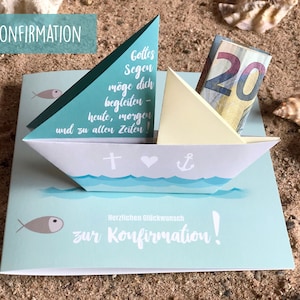 Card for confirmation, gift of money