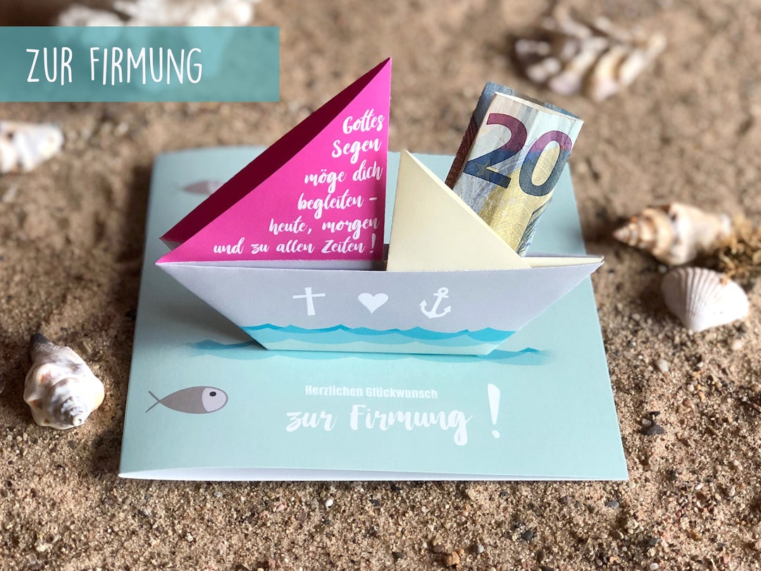 Wieviel Geld Schenkt Man Zur Firmung Karte zur Firmung, Geldgeschenk - Etsy.de