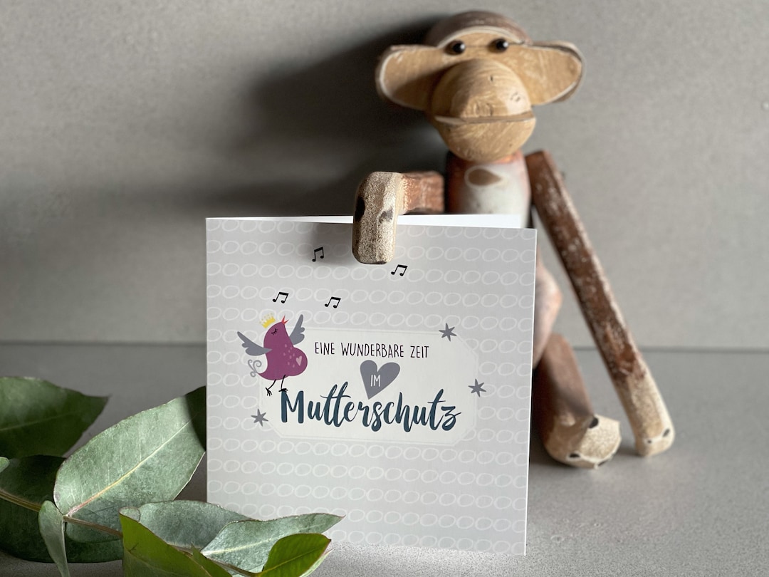Grußkarte zum Abschied in den Mutterschutz / in die Babypause - Etsy.de