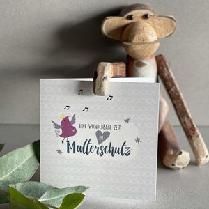 Cartão de felicitações para dizer adeus à licença maternidade/férias do bebê