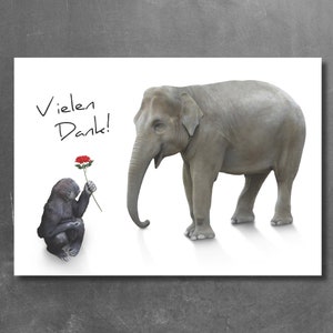 Carte postale « Merci! »
