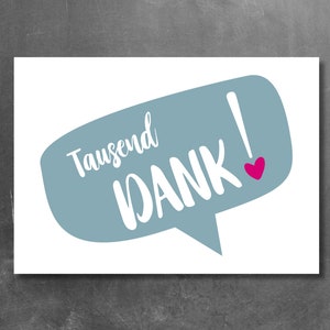 Ansichtkaart "Duizend BEDANKT!"