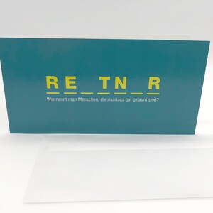 Witzige Klappkarte für Rentner oder die, die man in die Rente ...