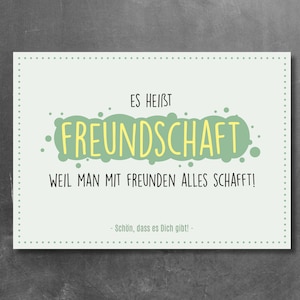 Postkarte für Freundin / besten Freund: "Schön, dass es Dich gibt!"