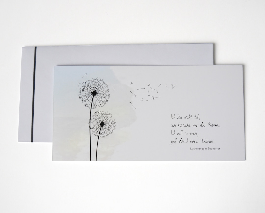 The Gallery Collection Trauerkarte – Klassisches Design Mit Perlmutt-Umschlag, Für Kondolenz