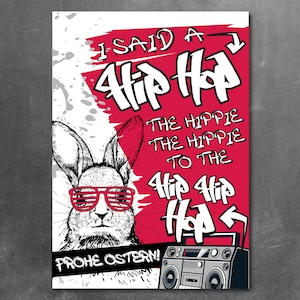Tarjeta de Pascua de Hip Hop