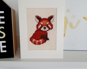 Cross Stitch Chart - red panda