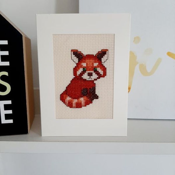 Cross Stitch Chart - red panda