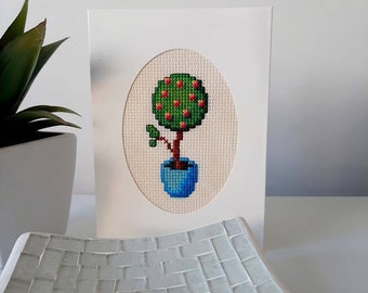 Cross Stitch Chart - topiary tree