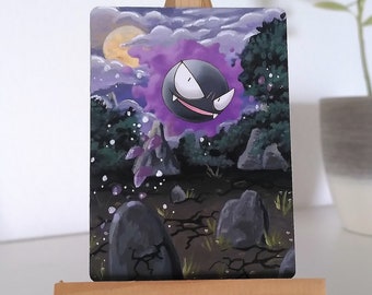 Pokemon card painting - Gastly