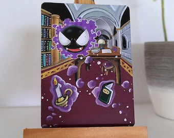 Pokemon card painting - Gastly