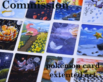 COMMISSIONS - Pokemon card extented art