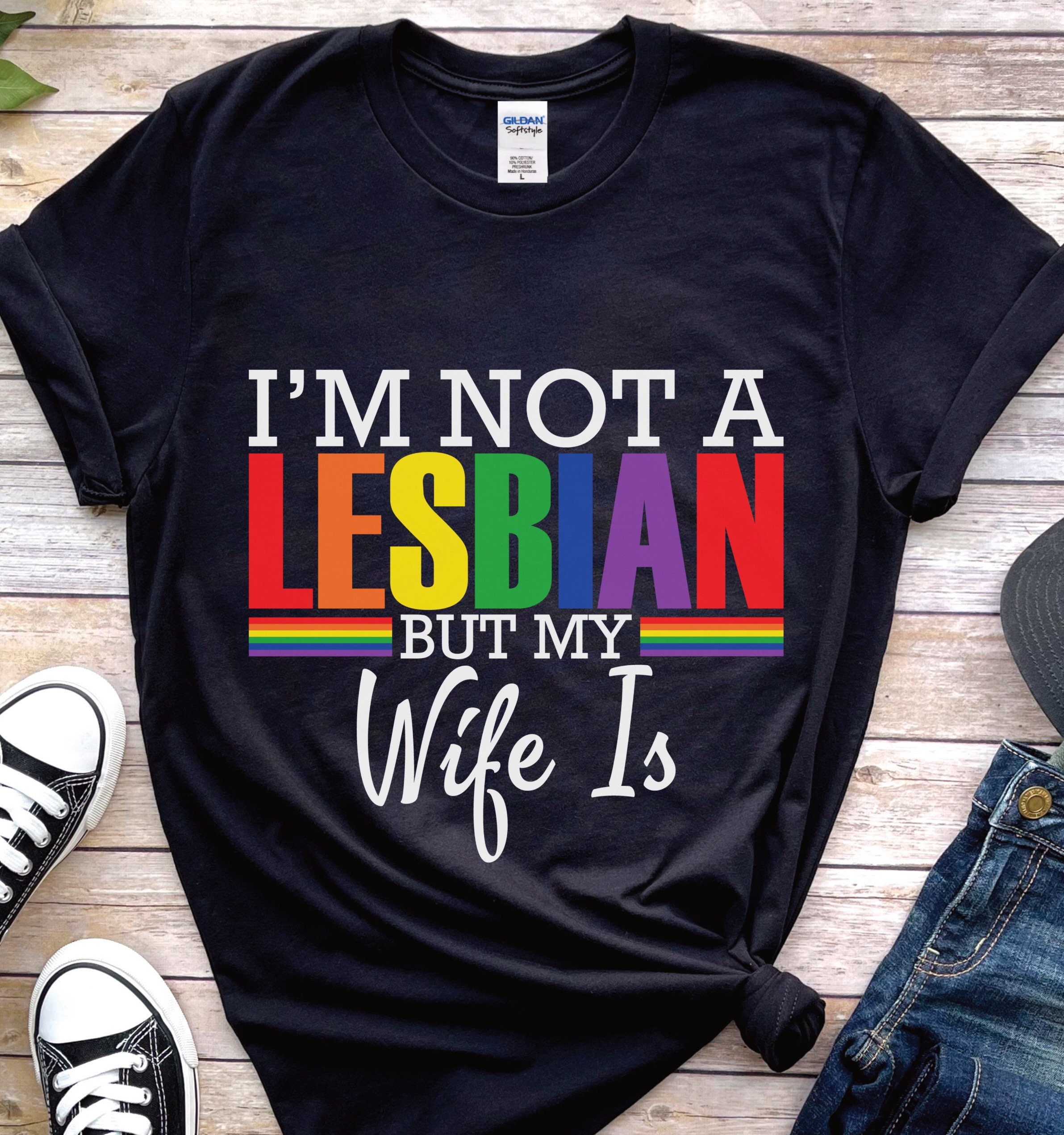 Funny Lesbian Married Couples Shirts Sapphic Shirt Just hq pic