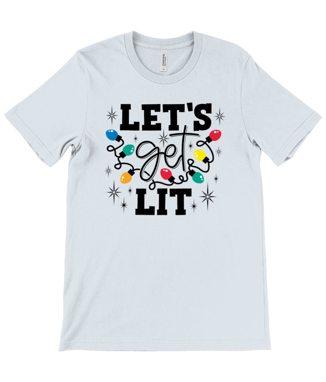 Christmas lights shirt xmas lights tee festive fairy lit  Etsy