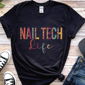 Nail tech life crewneck shirt nail tech shirt girl boss gifts for nail technician shirt for nail artist nail salon owner shirt nail boss tee