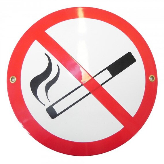 Schild Rauchen Verboten 15 Cm O Verbotsschild Nicht Etsy