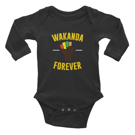 Baby Longsleeve Bodysuit || Black Panther